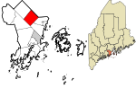 Knox County Maine incorporated and unincorporated areas Hope highlighted